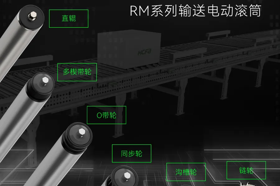 输送连接万物丨禾川科技RM系列输送电动滚筒全面上市